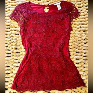 Women’s H&M Lace Peplum Top